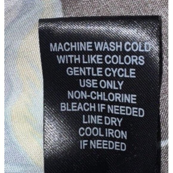 Torrid Women’s Taupe Blue Floral Challis Dolman Sleeve Button Blouse Top 3X NEW - Picture 7 of 9